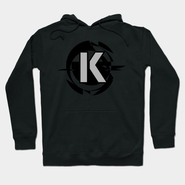 Futuristic Modern Letter K Hoodie by DepicSpirit